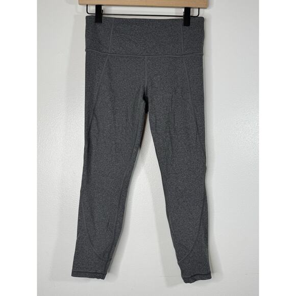 ATHLETA Salutation 7/8 Tight Legging Heather Gray/black Women’s Small Petite - Picture 1 of 3